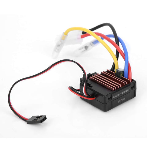 KIMISS 60A RC Brushed Electronic Speed Controller for Remote Control Car Accessory 1060 Esc Hobbywing Brushed Electronic Speed Controller