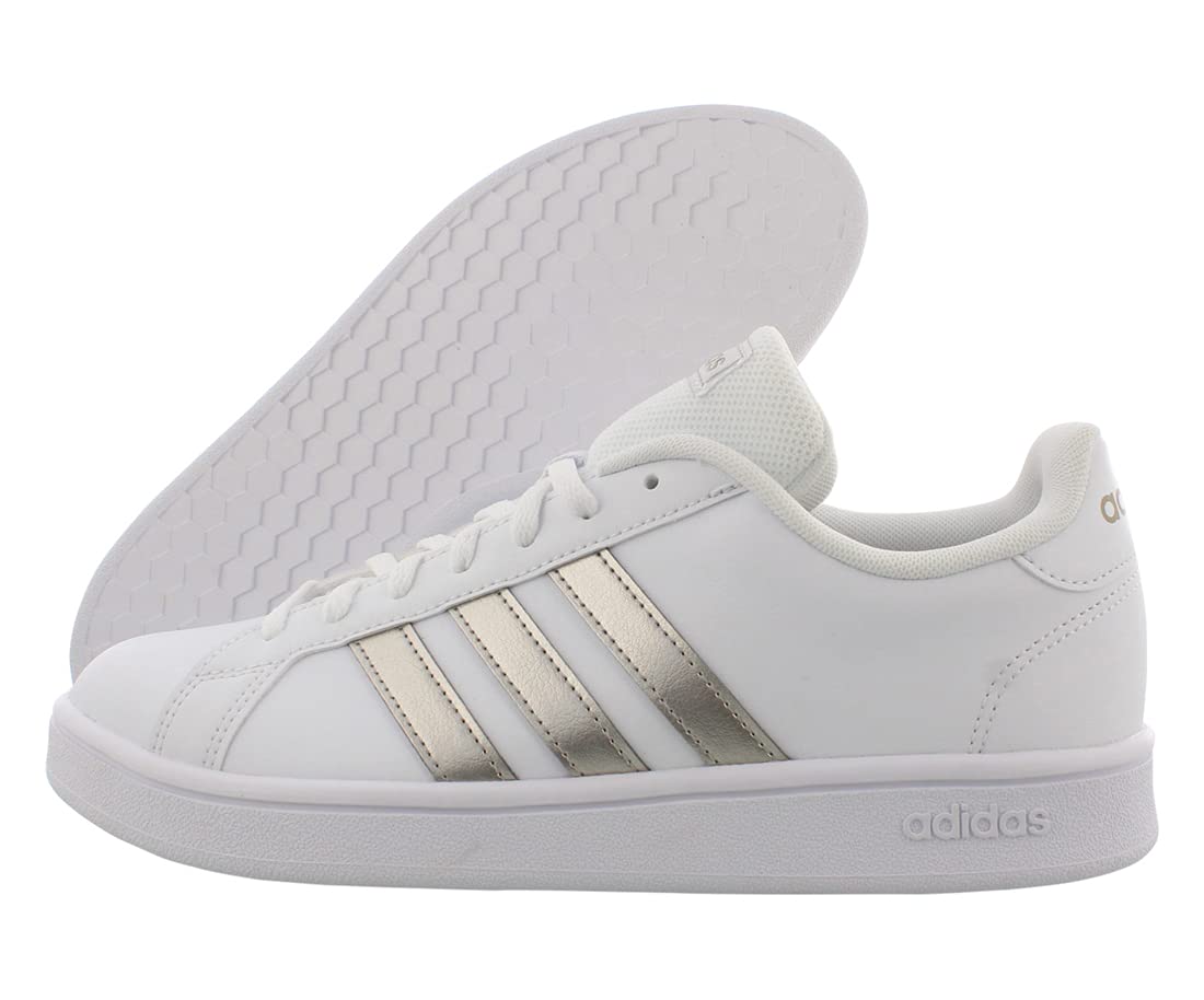 adidas Women's Grand Court Base (FTWWHT/Plamet/FTWWHT, Numeric_7)