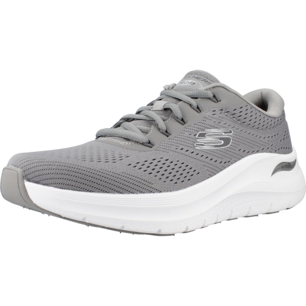Skechers Sport Mens, Grey Mesh Synthetic, 11