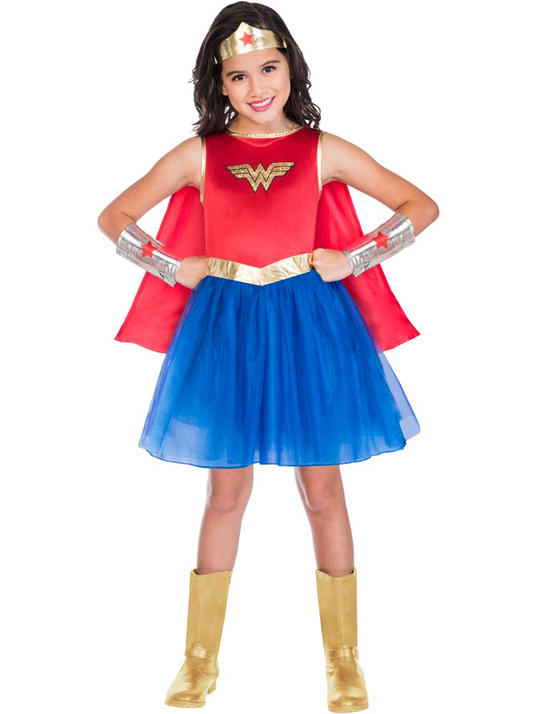 amscan (PKT) (9908396) Child Girls Wonder Woman Costume (4-6yr)