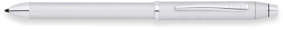 Cross Tech3+ Refillable Multi-Function Ballpoint Pen with Stylus, Medium Ballpen And Pencil, Includes Premium Gift Box - Satin Chrome