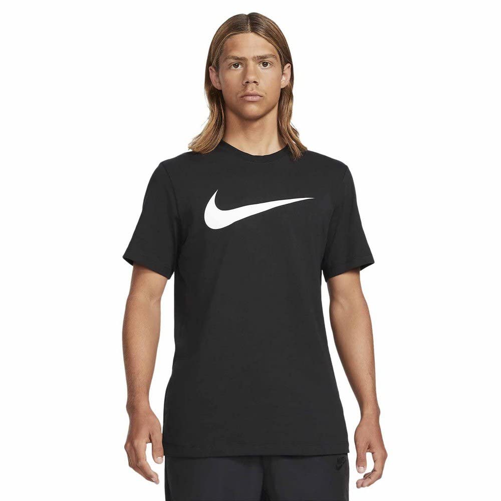 Nike DC5094-010 M NSW TEE ICON SWOOSH T-shirt mens black/(white) XL