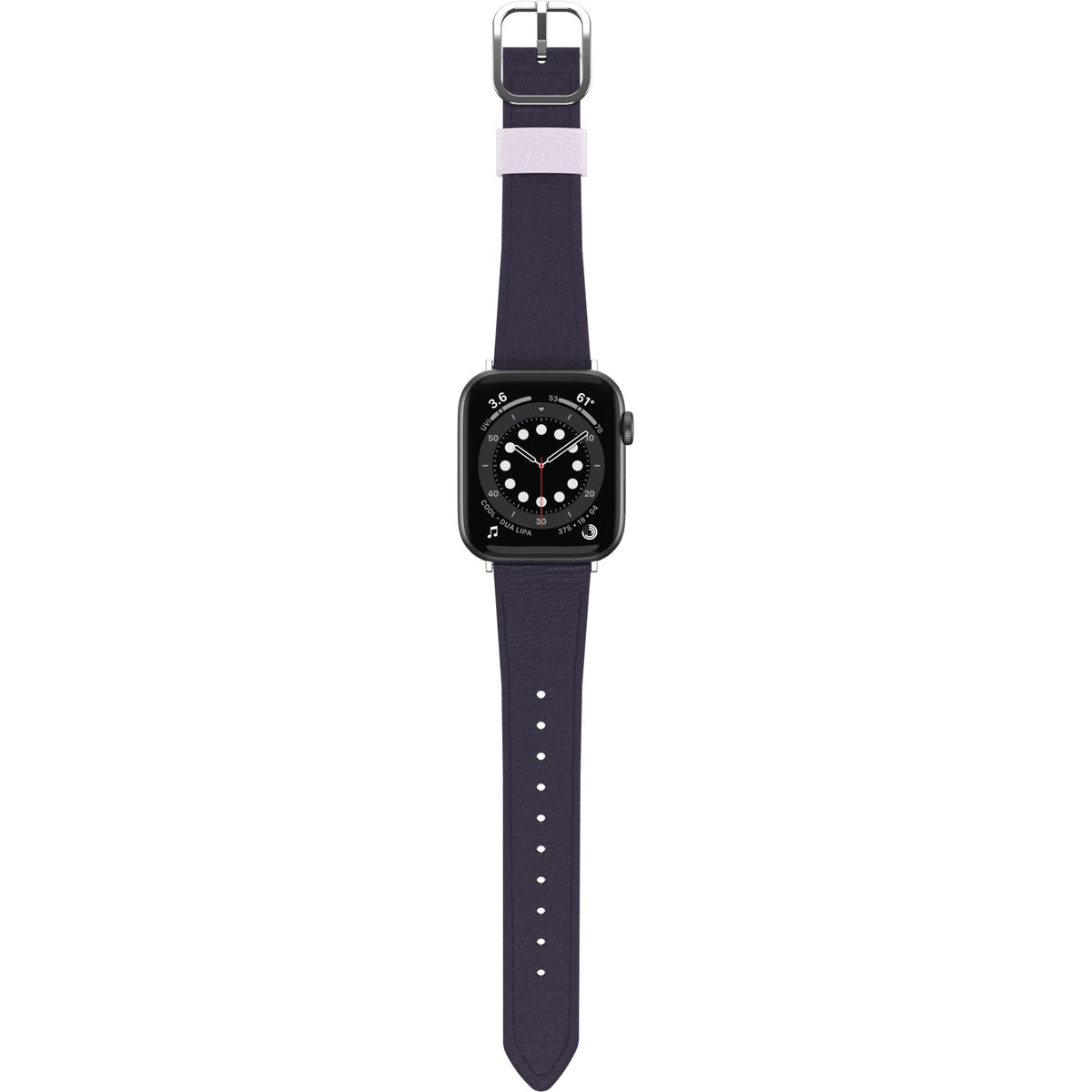 OtterBox Symmetry Cactus Leather Watch Band for Apple Watch Series 7/8/9 42/44/45mm Plum LUX (Purple)