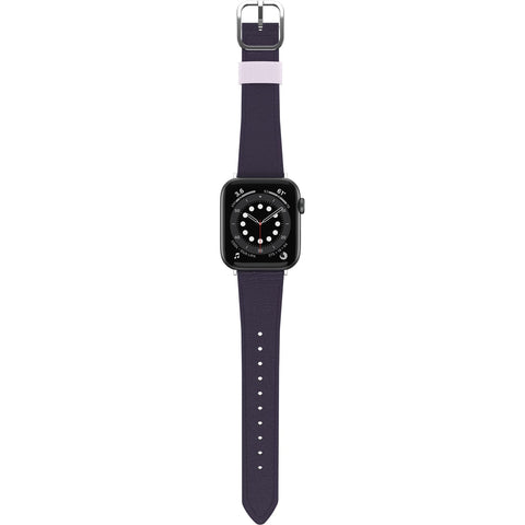 OtterBox Symmetry Cactus Leather Watch Band for Apple Watch Series 7/8/9 42/44/45mm Plum LUX (Purple)