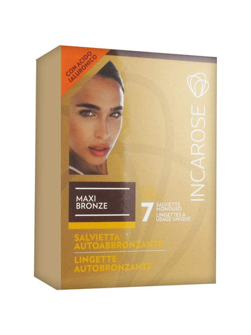 Incarose Maxi Bronze 7 Self-Tanning Wipes