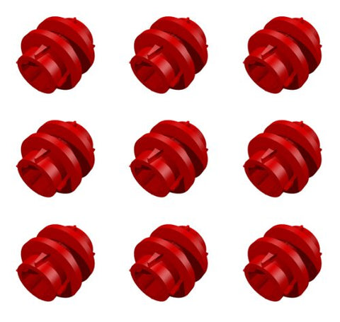 LEGO Technic Red Transmission Driving Ring Mindstorm NXT Part 6539 (Quantity 9)