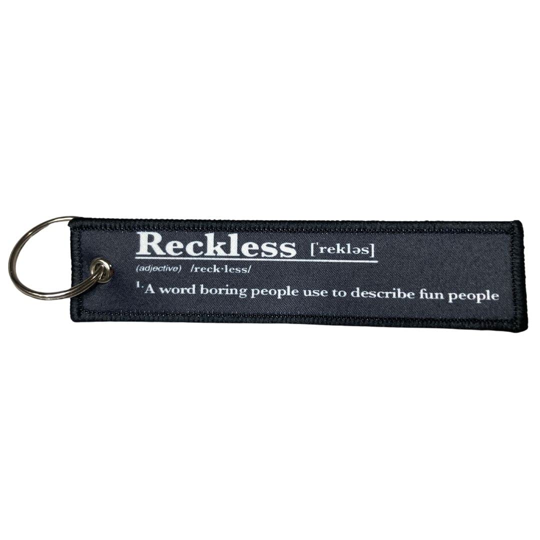 Carbon Moto Gear Automotive and Motorcycle Keychains, Reckless, Default