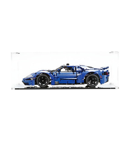 iCUANUTY Acrylic Display Case for Lego 2022 Ford-GT 42154, Dust-Proof Display Box for Lego 42154, Size: 18x8x6 inch (NOT Included The Model)