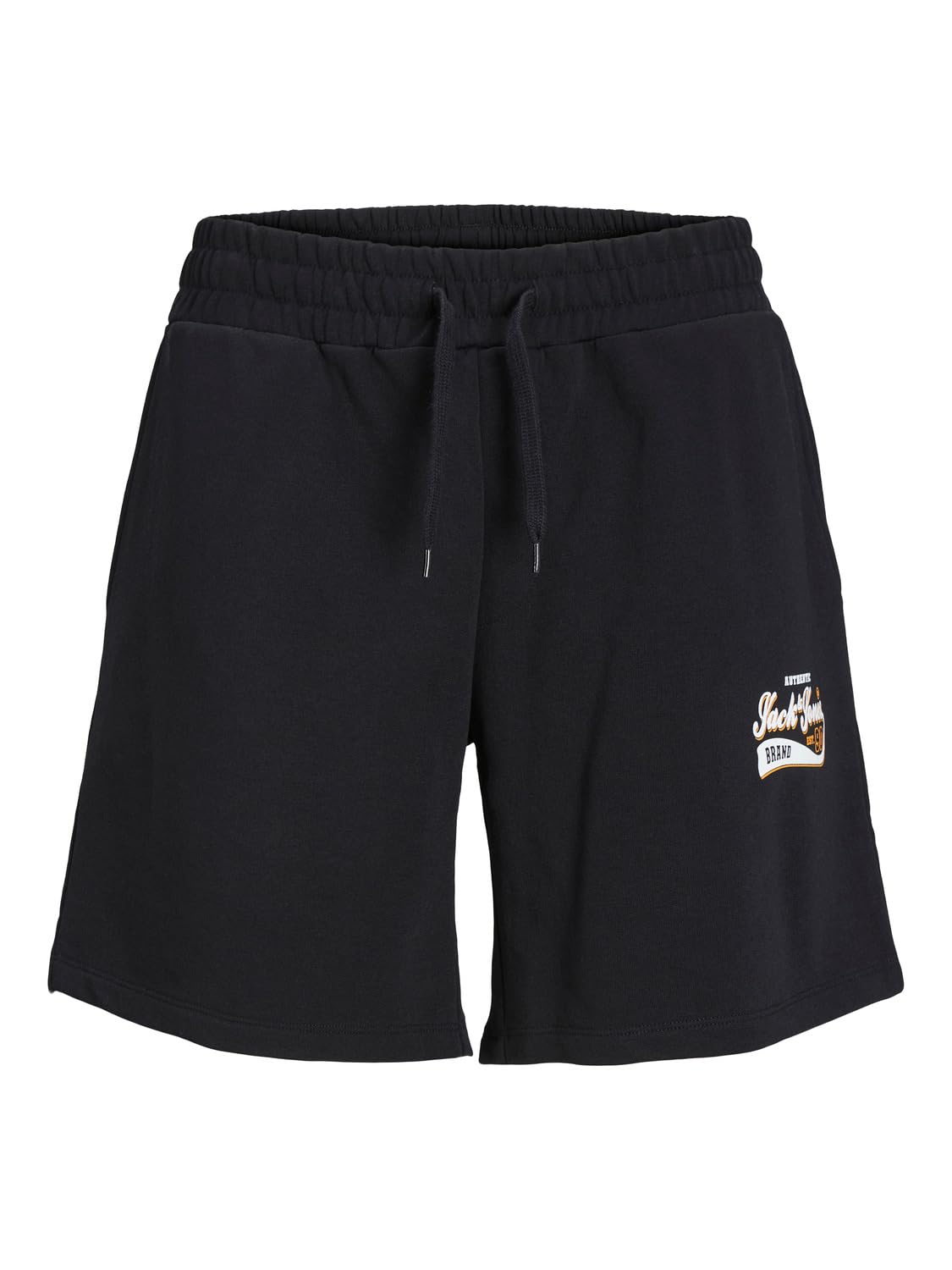 JACK & JONES Men's Jpstlogo Sweat Shorts 2 Col Sn GMS, Black, L