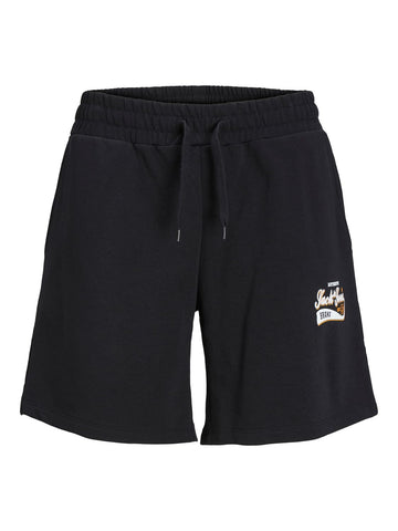 JACK & JONES Men's Jpstlogo Sweat Shorts 2 Col Sn GMS, Black, L