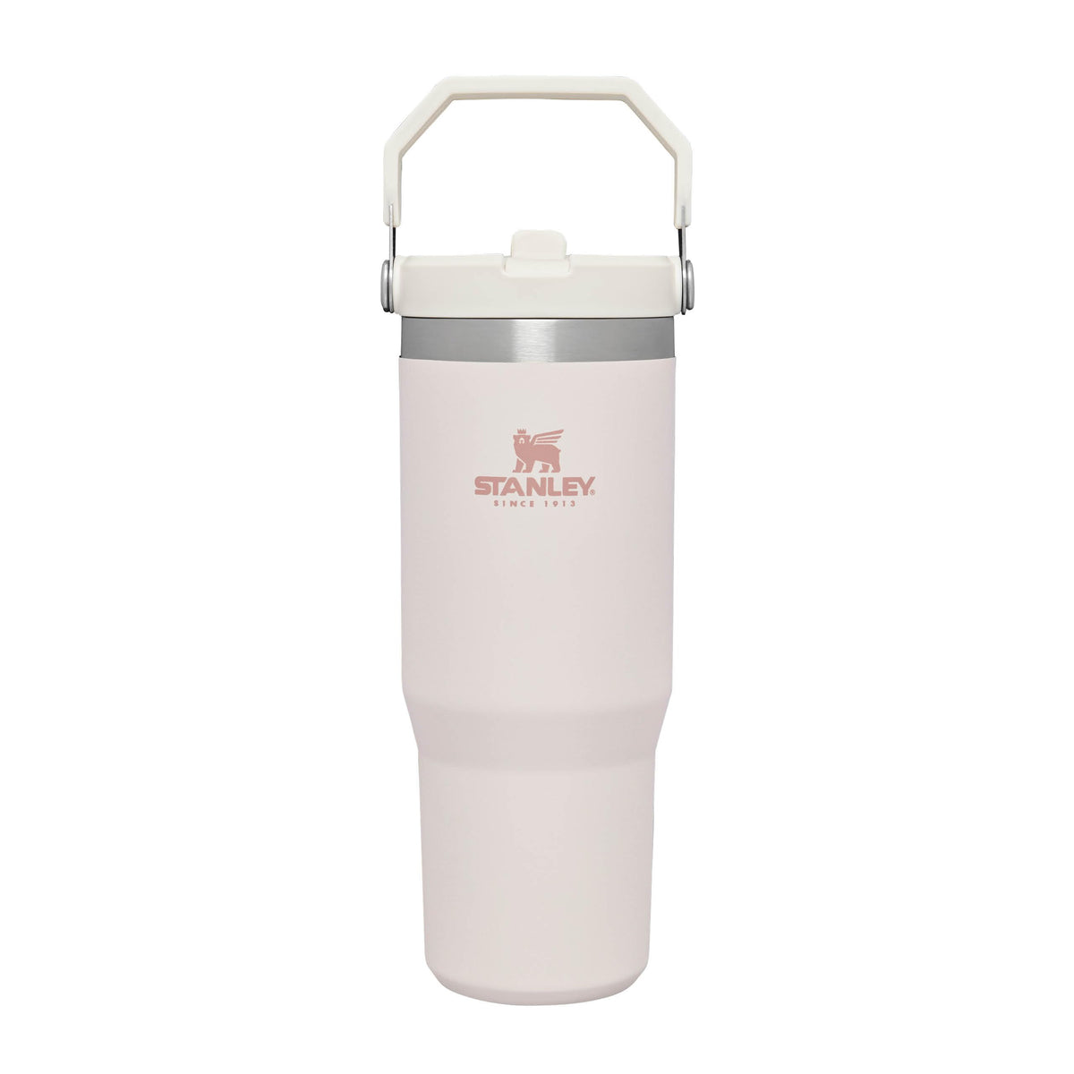 Stanley Iceflow Flip Straw Water Bottle With Straw 0.89L - Keeps Cold For 12+ Hours - Easy To Carry - Dishwasher Safe - Stainless Steel Thermal Flask - BPA-Free Travel Mug - Rose Quartz