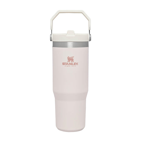 Stanley Iceflow Flip Straw Water Bottle With Straw 0.89L - Keeps Cold For 12+ Hours - Easy To Carry - Dishwasher Safe - Stainless Steel Thermal Flask - BPA-Free Travel Mug - Rose Quartz