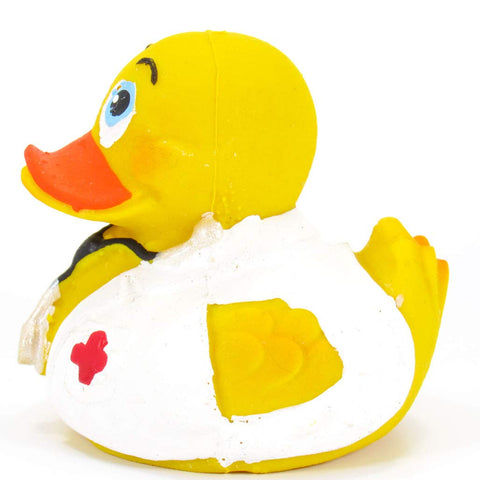 Lanco Doctor Physician Rubber Duck Bath Toy | All Natural, Organic, Eco Friendly, Squeaker | Collectable | Imported from Barcelona, Spain