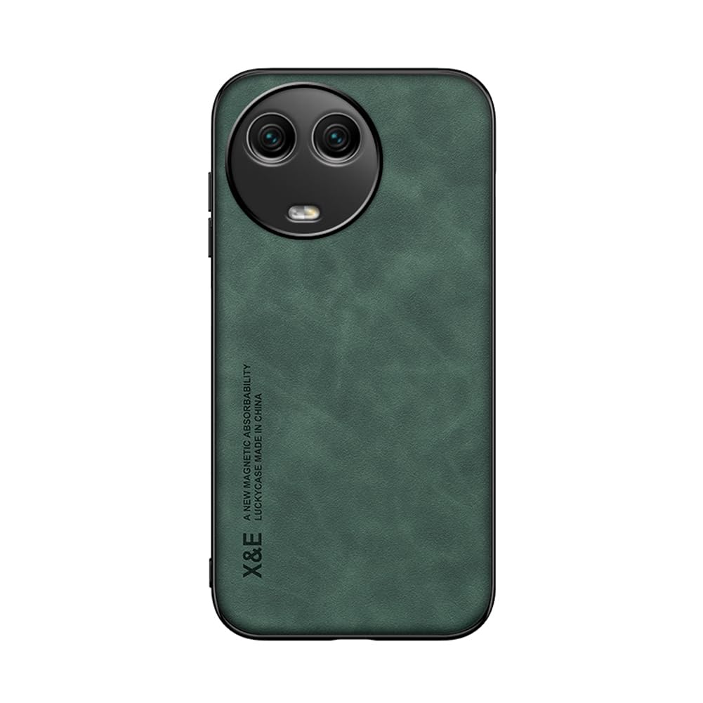 Kepuch Silklike Case for Oppo Realme 11 5G - Cover Bumper Built-in Metal Plate for Oppo Realme 11 5G - Green
