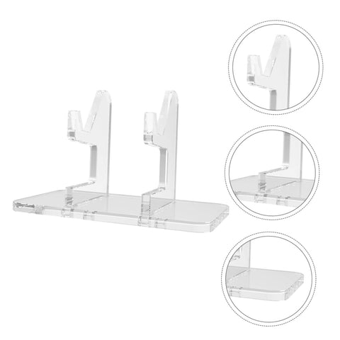 UKCOCO Controller Bracket Household Gamepad Holder Headphone Storage Bracket Game Controller Desk Stand Gamepad Bracket Controller Grips Desktop Rack Acrylic Earphone Storage Rack