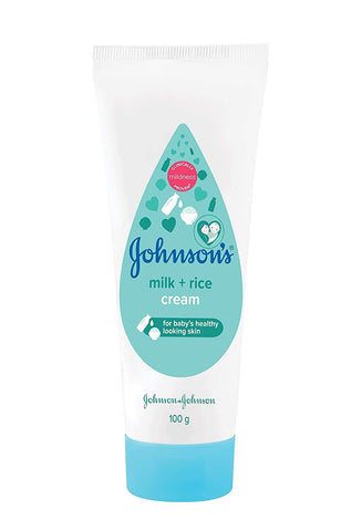 Johnson's Baby Milk + Rice Cream - 100g - Combination of natural milk extracts & Vitamin E
