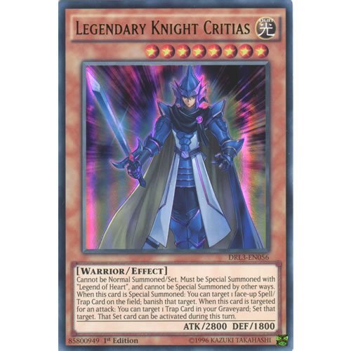 Deckboosters YuGiOh : DRL3-EN056 1st Ed Legendary Knight Critias Ultra Rare Card - ( Yu-Gi-Oh! Single Card)