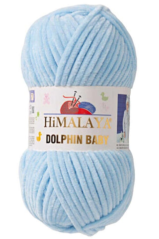 1 Pack/Skein Himalaya Dolphin Baby, Each Skein 100 Gr/3,5 oz, 120 mt/ 132 yd, Super Bulky Yarn, Blanket Yarn, Velvet Yarn, Knitting Yarn, Amigurumi Yarn, Baby Yarn 80306