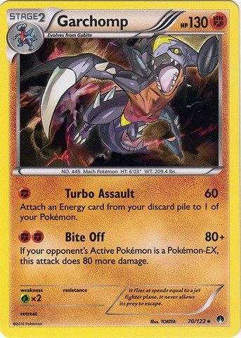 Pokemon - Garchomp (70/122) - XY Breakpoint - Holo