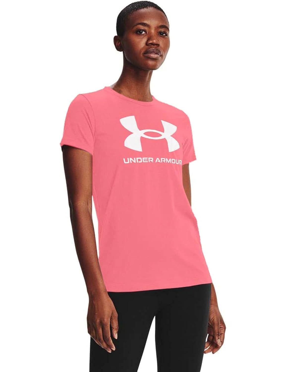 Under Armour Women's X T-Shirt, Chewing Gum (634)/Black, M
