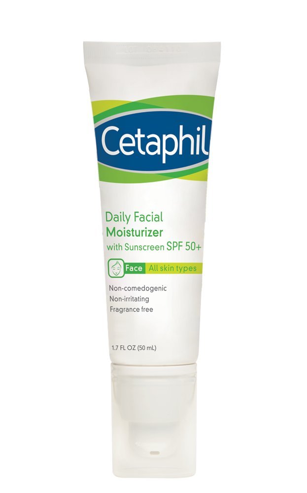 Cetaphil Daily Facial Moisturizer with Sunscreen, SPF 50+, 1.7 Fluid Ounce