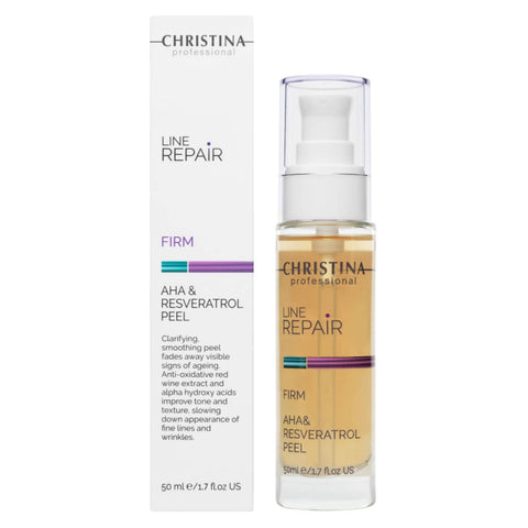Christina Line Repair Advanced AHA & Resveratrol Facial Peeling with Glycolic Acid | Skin Renewal, Exfoliation and Rejuvenation | Moisture Saturation and Skin Smoothing 75ml