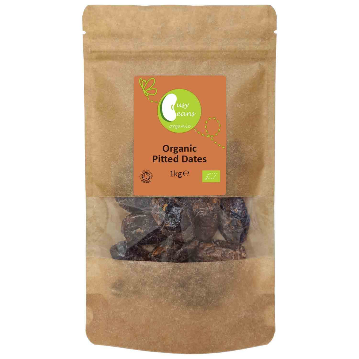 Organic Pitted Dates - Certified Organic- by Busy Beans Organic (1kg)