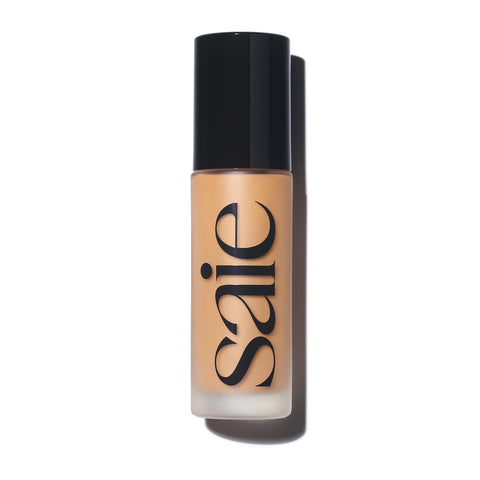 Saie Glowy Super Skin Tint Liquid Foundation - Hydrating Serum Foundation with Lightweight, Medium Coverage - Formulated with Hyaluronic Acid to Hydrate, Brighten and Plump - Shade 19 (1.01 oz)