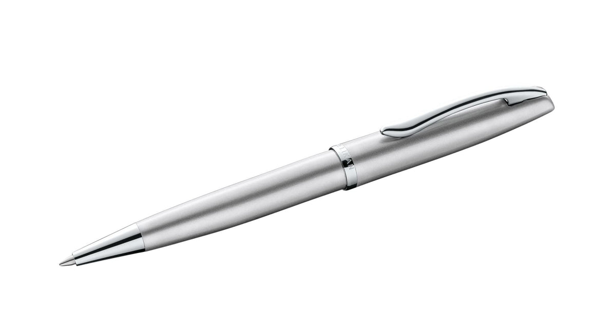 Pelikan Jazz Noble Ballpoint Pen Silver Right Hand and Left Handed Elegant Metal Ballpoint Pen in Gift Box 821797
