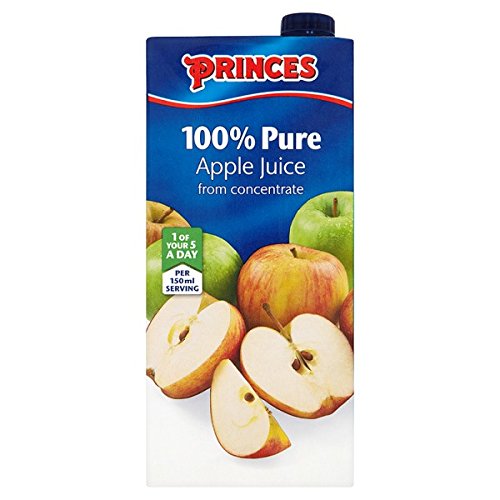 Princes 100% Pure Apple Juice from Concentrate 1ÃƒÆ’Ã†â€™ÃƒÂ¢Ã¢â€šÂ¬Ã…Â¡ÃƒÆ’Ã¢â‚¬Å¡Ãƒâ€šÃ‚Â Litre (Pack of 8ÃƒÆ’Ã†â€™ÃƒÂ¢Ã¢â€šÂ¬Ã…Â¡ÃƒÆ’Ã¢â‚¬Å¡Ãƒâ€šÃ‚Â x 1ltr)