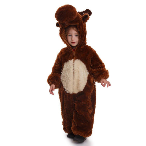 Dress Up America Kids Reindeer Jumpsuit Outfit - Beautiful Dress Up Set for Role Play