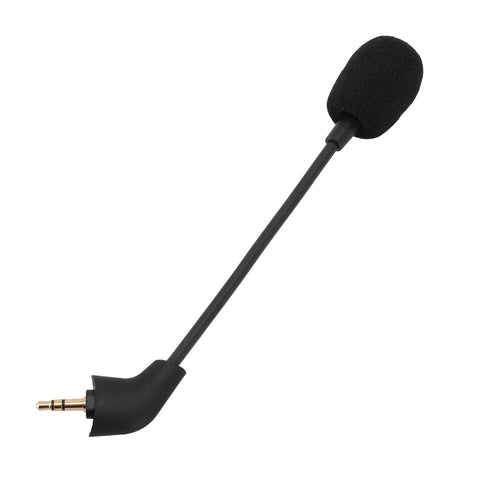 Game Mic Replacement for HyperX Cloud Wired Headset, 3.5mm Plug Detachable Headphone Microphone with Flexible Arm, Omnidirectional Noise Reduction Mic for HyperX Cloud