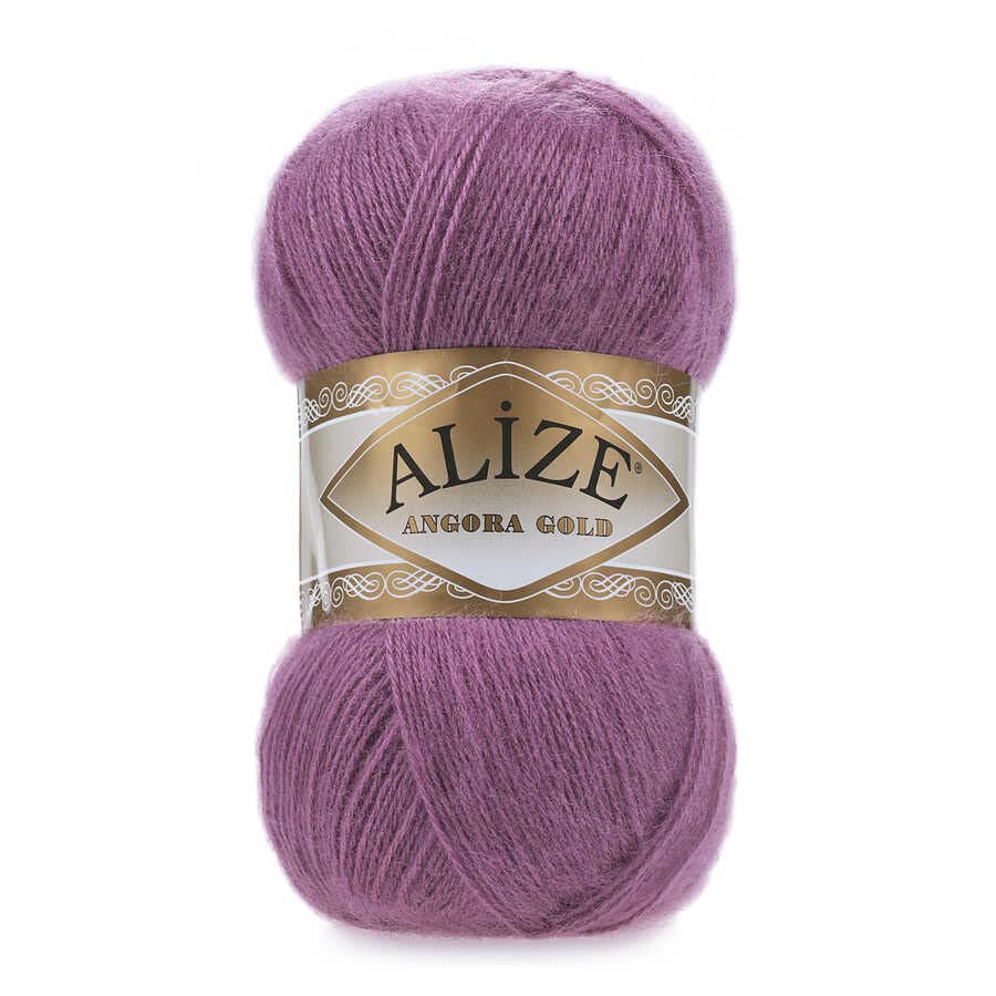 Alize Angora Gold Yarn 20% Wool 80% Acrylic Soft Yarn Crochet Lot of 2skn 200gr 1204yds Lace Hand Knitting Turkish Yarn (440 Dark Rose)