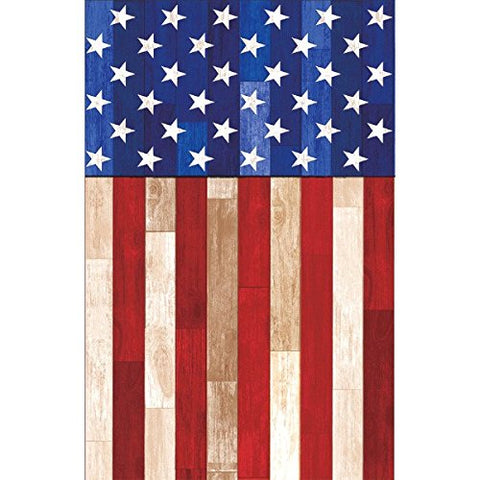 Old Glory Patriotic 4th of July Party Table Cover Picnic Tableware, Plastic, 54" x 102".
