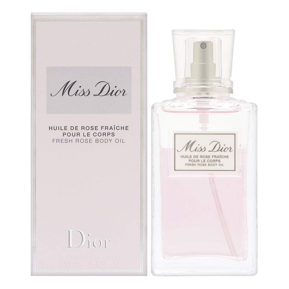 Miss Dior by Christian Dior for Women 3.4 oz Fresh Rose Body Oil