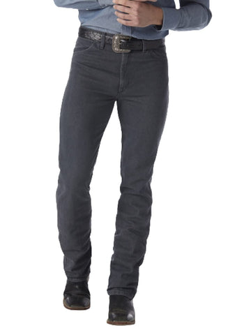 Wrangler Men's Cowboy Cut Slim Fit Jean, Charcoal Grey, 35W x 32L