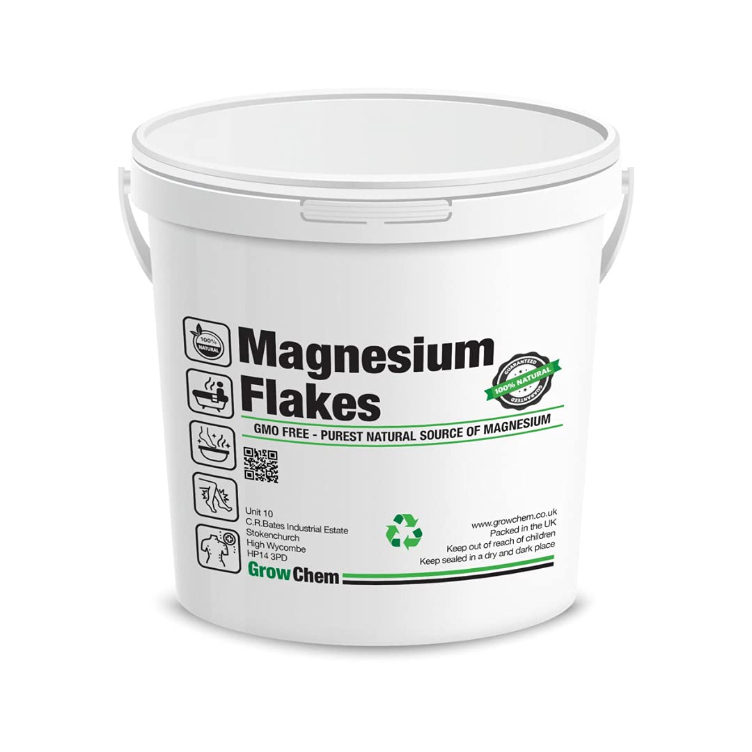 Grow Chem Magnesium Bath Flakes (2kg Bucket) Pure Magnesium Chloride Flakes for Bath and Foot Soak, Dead Sea Origin, Purest Form of Magnesium ÃƒÆ’Ã†â€™Ãƒâ€šÃ‚Â¢ÃƒÆ’Ã‚Â¢ÃƒÂ¢Ã¢â€šÂ¬Ã…Â¡Ãƒâ€šÃ‚Â¬ÃƒÆ’Ã¢â‚¬Å¡Ãƒâ€šÃ‚Â¦