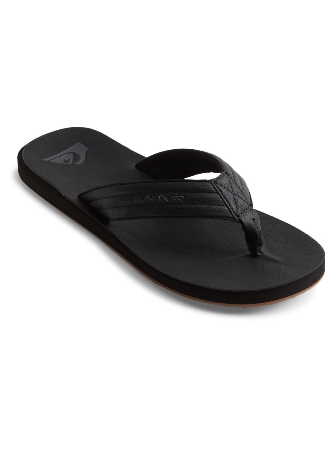 Quiksilver Men's Carver Nubuck Sandal, Solid Black, 10 UK