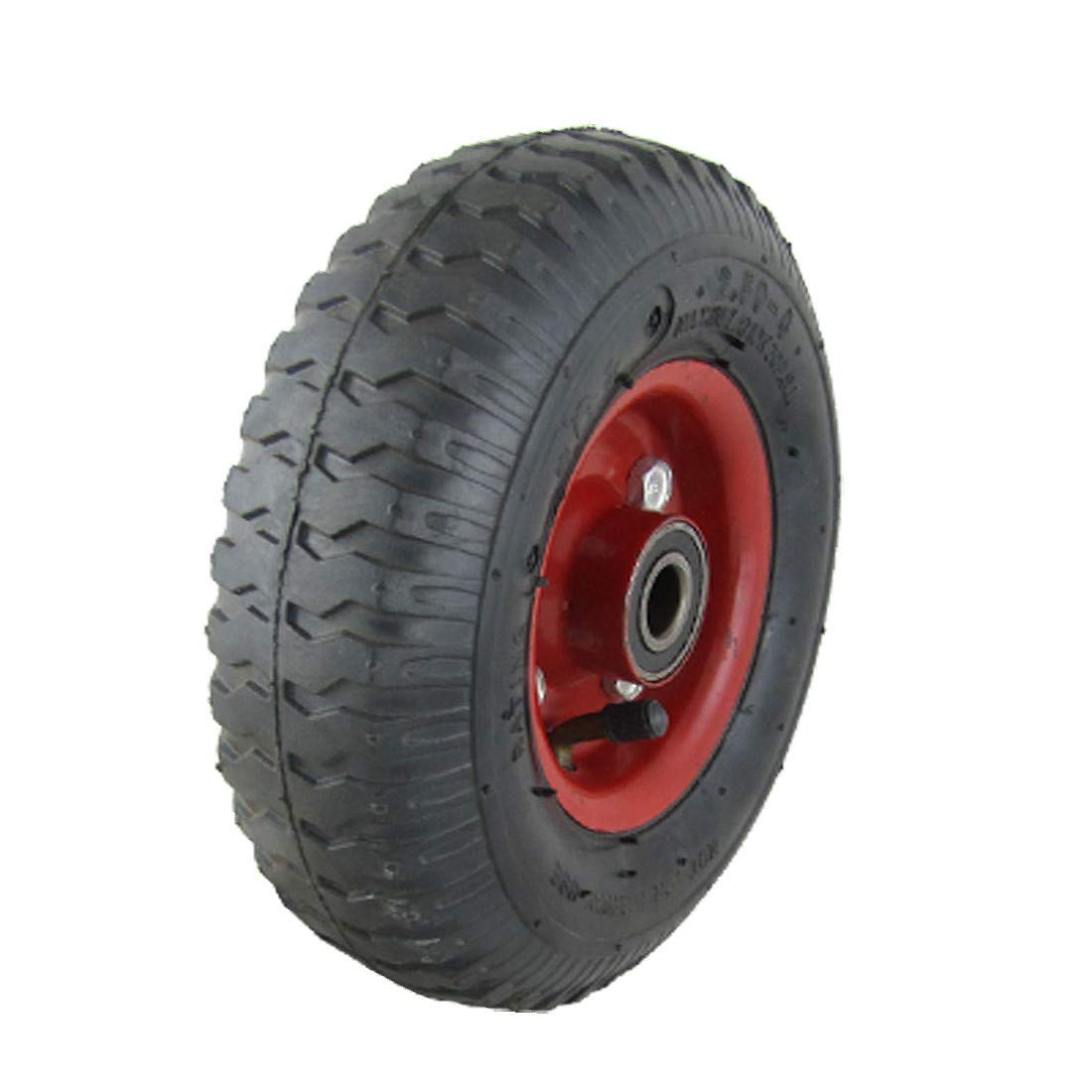 New Lon0167 8" Wheelbarrow Featured Rubber Metal Nonslip reliable efficacy Pneumatic Wheel Black(id:d5f a7 18 53d)