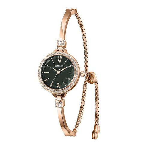 TIME100 Women's Watches Bracelet Dial Ladies Fashion Dress Quartz Wrist Watch Round Mini Women Watch Waterproof