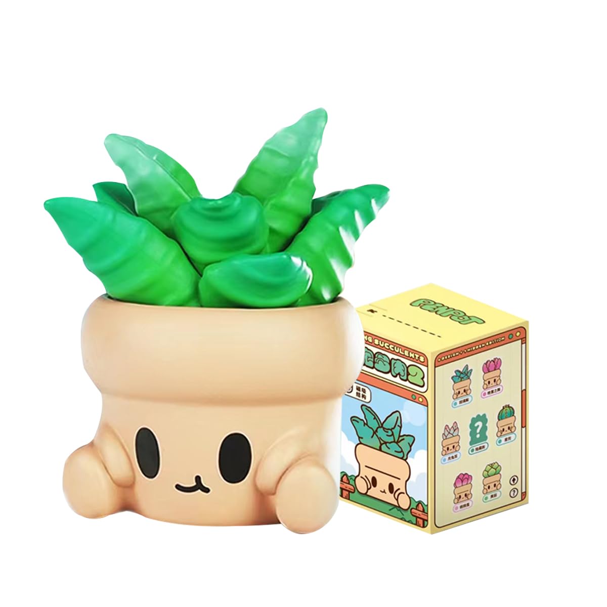 Hugging Succulents 2 Series Blind Box Toys for Girls Cute Figures Action Model Birthday Gift Guess Blind Bag Random Collection Toys Popular Desktop Ornaments?1 Pack?