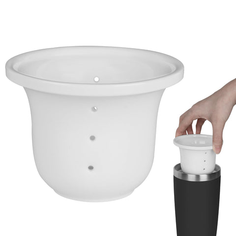 Linkidea Ceramics Tea Infuser for Loose Leaf Tea, Compatible with YETI Tumbler 16oz/20oz, Hydro Flask, RTIC, Stanley Mug Attachment, Cup Tea Strainer, Diffuser, Filter (Dishwasher Safe)
