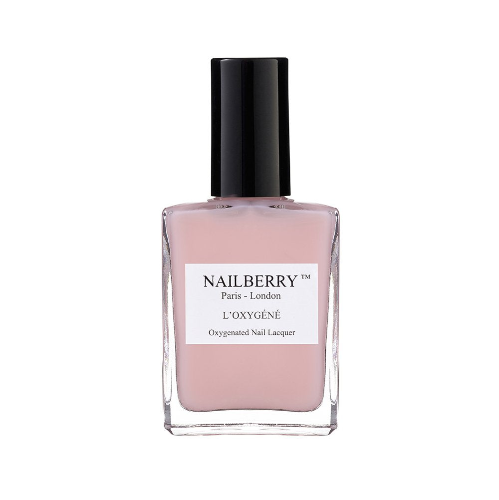 Nailberry L'OxygÃƒÂ©nÃƒÂ© Oxygenated Nail Lacquer | Elegance | Light Pink Semi-Sheer Nail Polish | UV Protected Long-Wear Nail Polish | 12-Free | Vegan | Certified Halal | Cruelty & Gluten Free | 15 ml