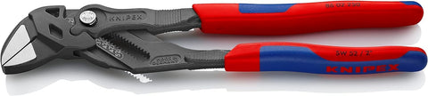 Knipex Pliers Wrenches pliers and a wrench in a single tool grey atramentized, with multi-component grips 250 mm 86 02 250