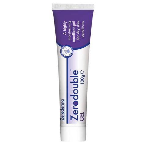 Zeroderma Zerodouble Gel, Highly Moisturising Emollient Gel for Dry Skin Conditions Including Eczema, Psoriasis And Dermatitis, 100g (Pack of 1)