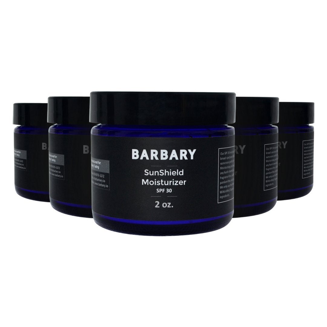 Organic Daily Moisturizer & Mineral Zinc Oxide Sunscreen : All Natural SPF 30 Facial Moisturizing Aloe Vera Sun Block (5 Pack)