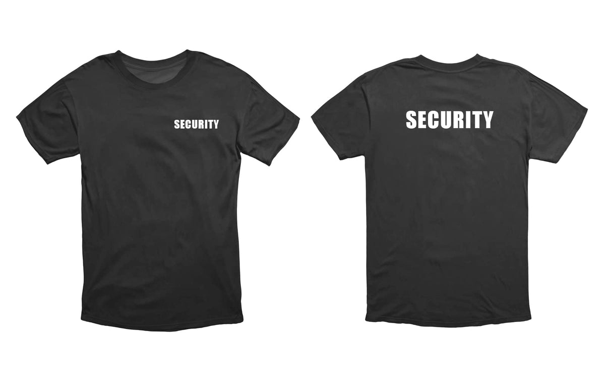 VSafety Security T-Shirt - Black - Large
