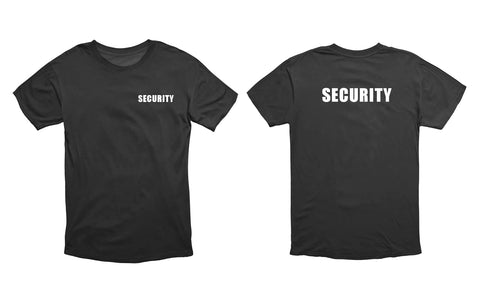 VSafety Security T-Shirt - Black - Large