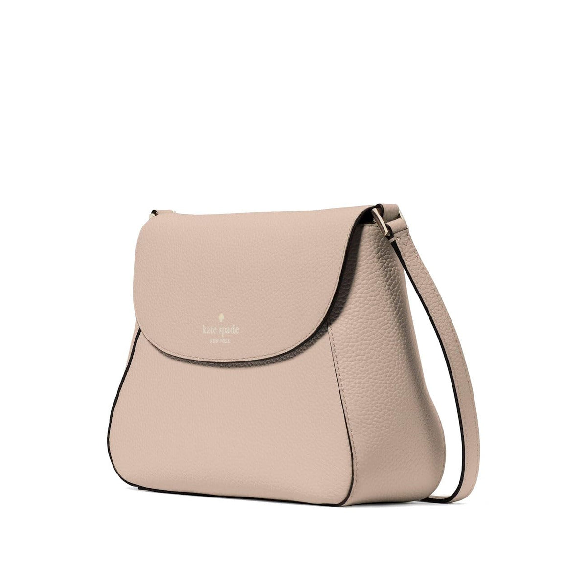 Kate Spade Monica Leather Crossbody Purse for Women, Warm beige