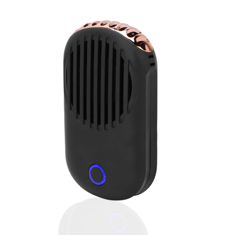 FILFEEL Eyelash Fan for Lash Extensions Multi?Functional Portable Handheld USB Fan Bladeless Rechargeable Air Conditioning Cooling Fan for Eyelash Extension Glue Dryer Fan(Black)